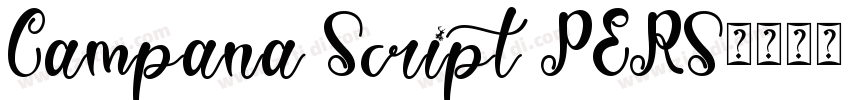 Campana Script PERS字体转换